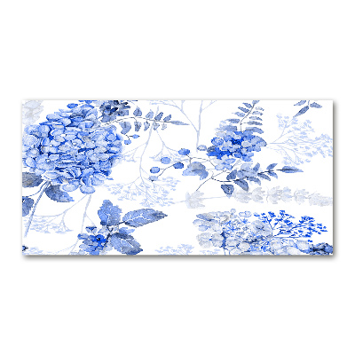 Photo printed on glass Floral pattern