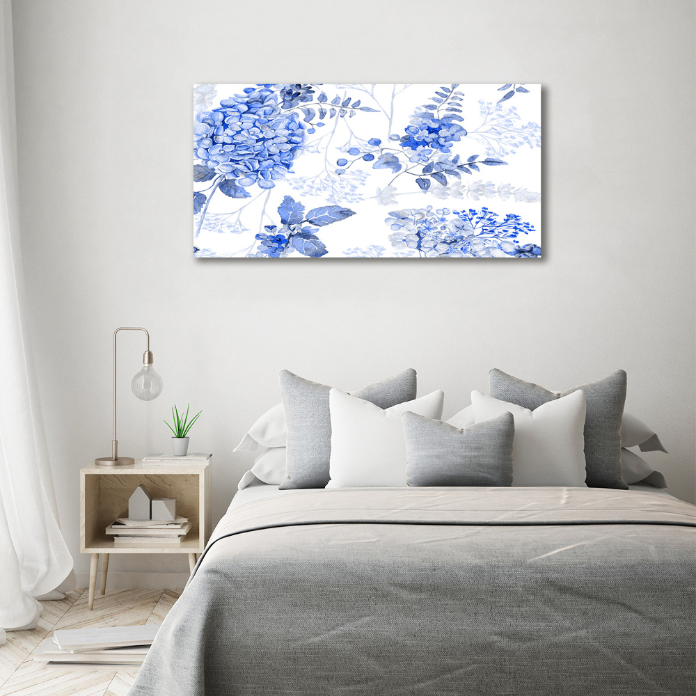 Photo printed on glass Floral pattern