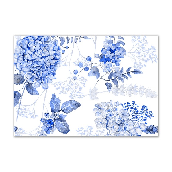 Photo printed on glass Floral pattern