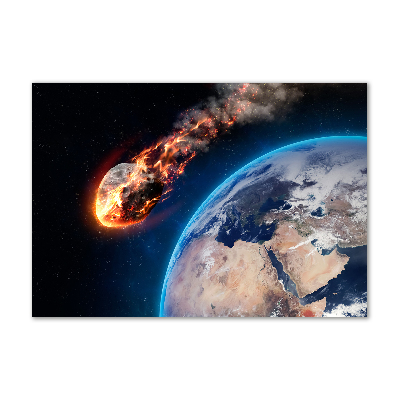 Photo printed on glass Falling meteor