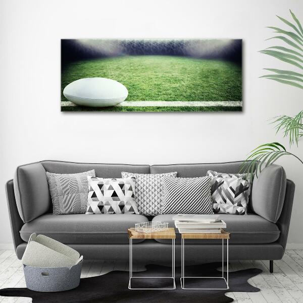 Wall art on glass Rugby ball