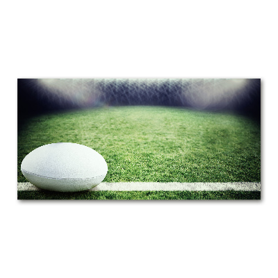 Wall art on glass Rugby ball