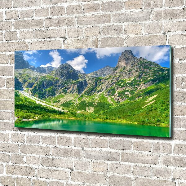 Photo printed on glass Lake in the mountains