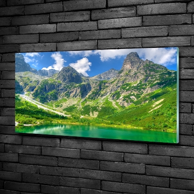 Photo printed on glass Lake in the mountains