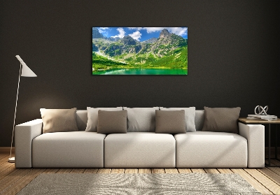 Photo printed on glass Lake in the mountains