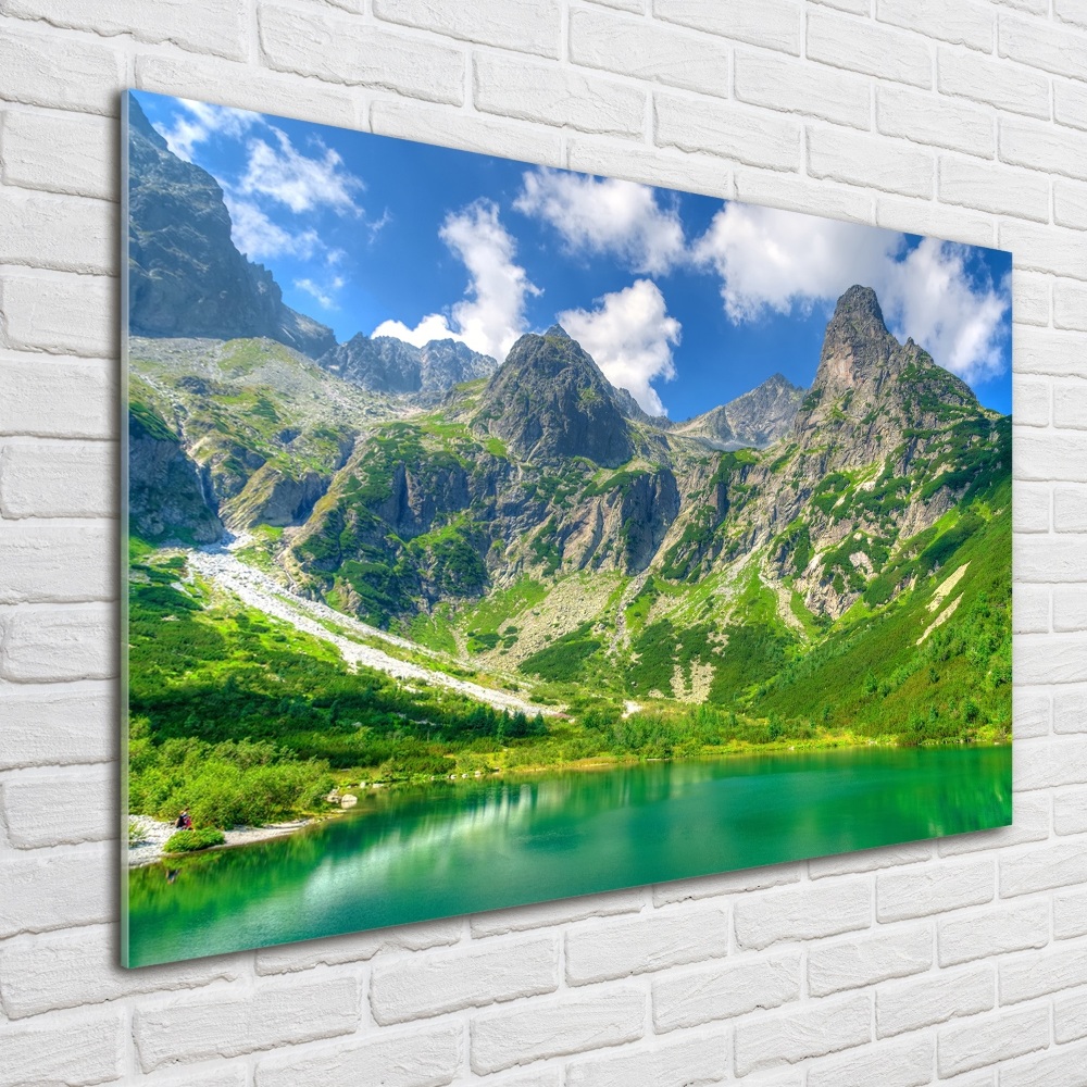 Photo printed on glass Lake in the mountains