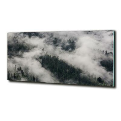 Photo printed on glass Fog over the forest