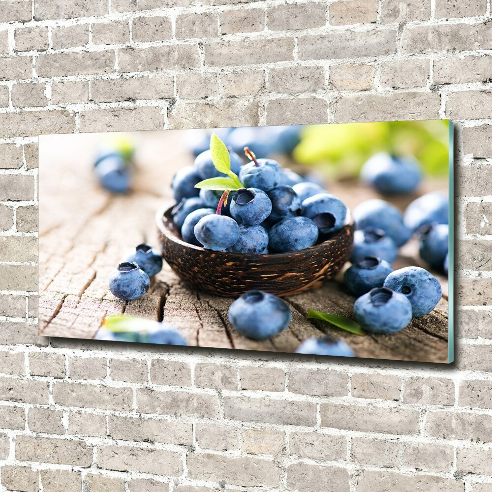 Glass wall art Berries