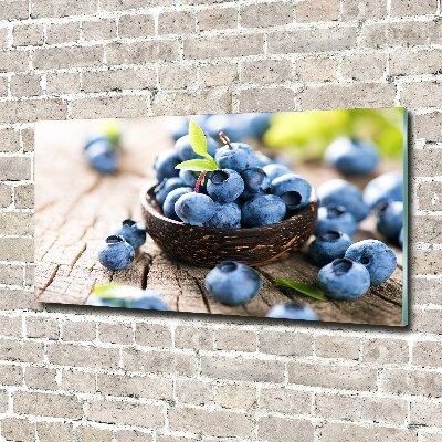 Glass wall art Berries