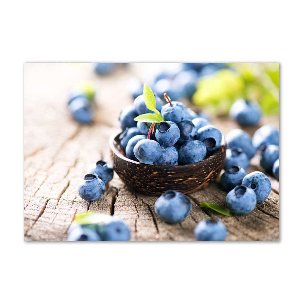 Glass wall art Berries