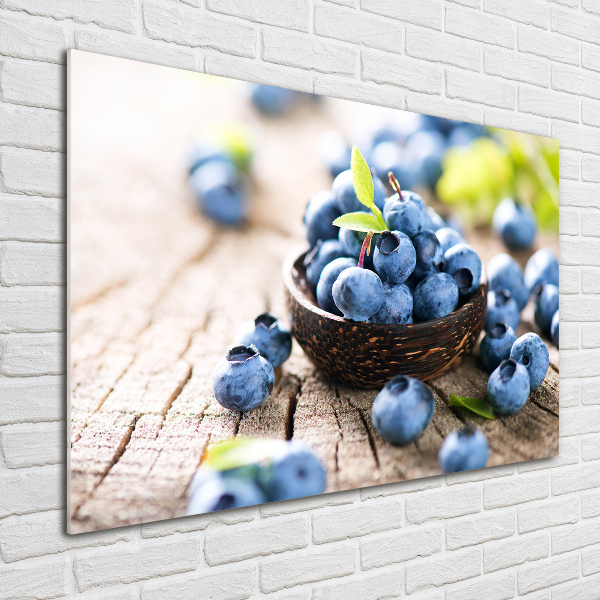 Glass wall art Berries