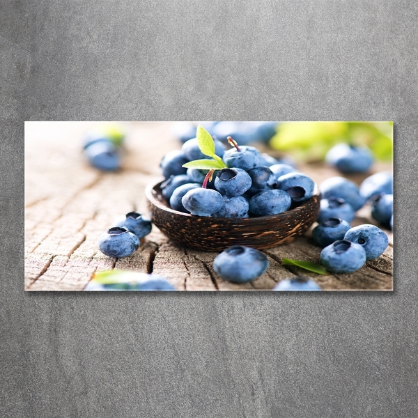 Glass wall art Berries