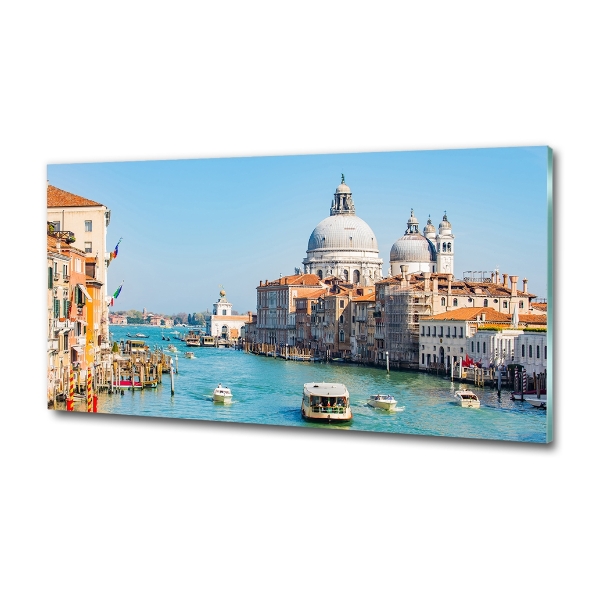 Glass picture wall art Venice italy