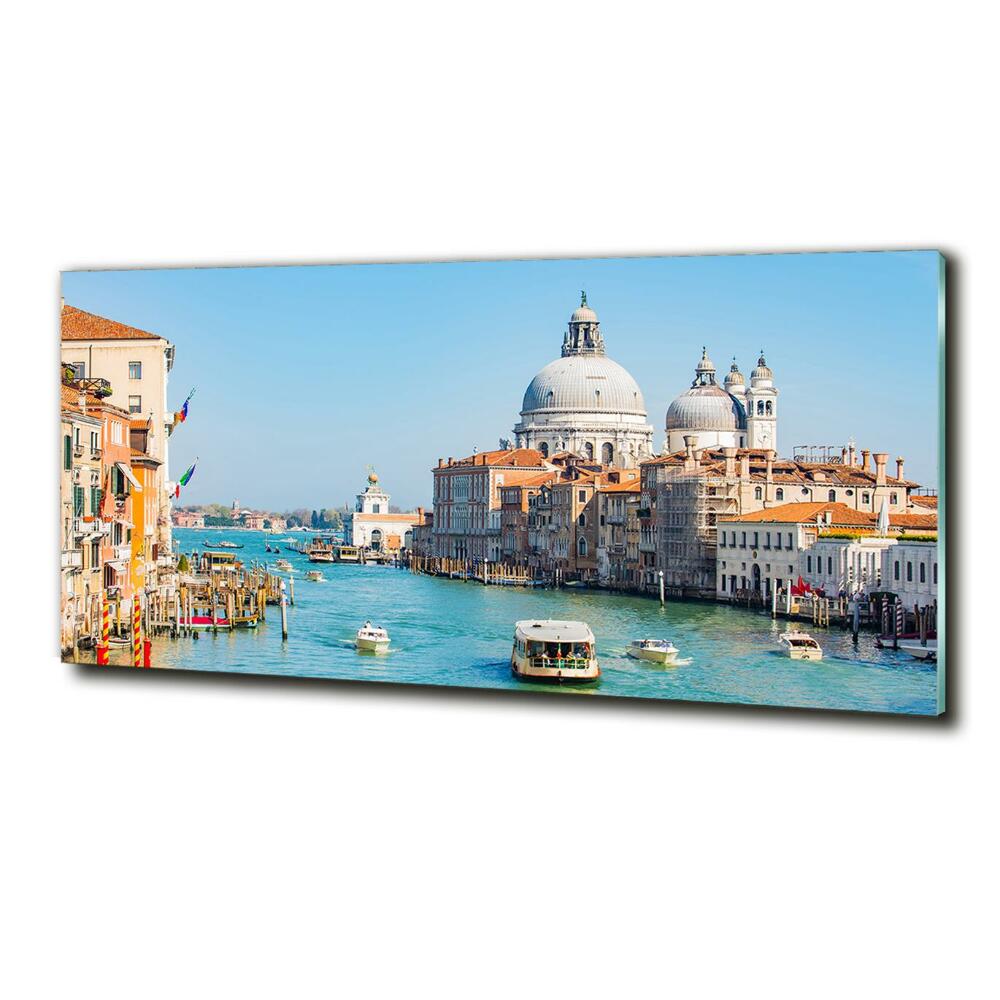 Glass picture wall art Venice italy