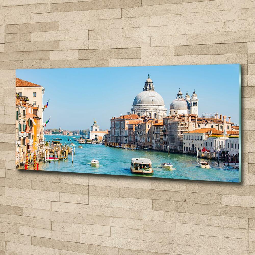 Glass picture wall art Venice italy