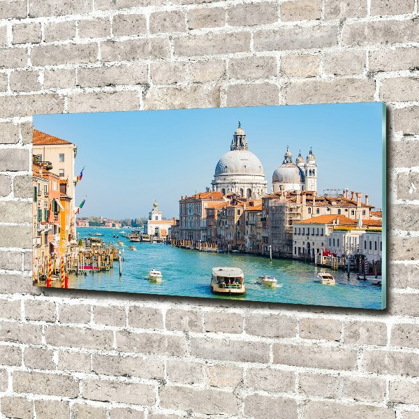 Glass picture wall art Venice italy