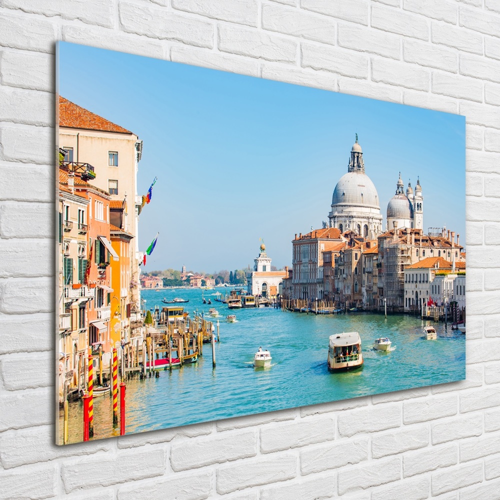 Glass picture wall art Venice italy