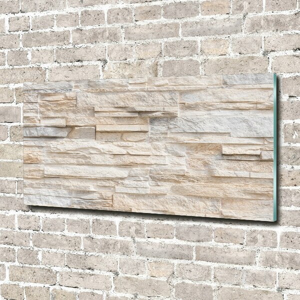 Glass wall art Brick wall