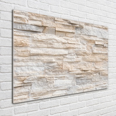 Glass wall art Brick wall