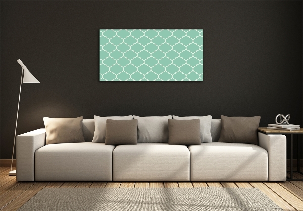 Wall art on glass Moroccan background