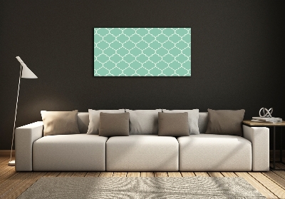 Wall art on glass Moroccan background