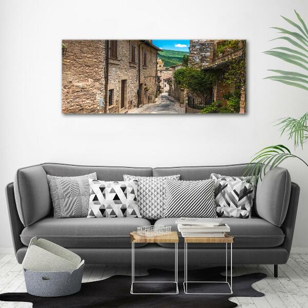 Printed glass wall art Charming street