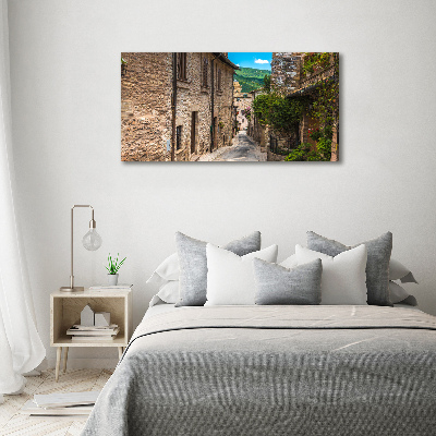 Printed glass wall art Charming street