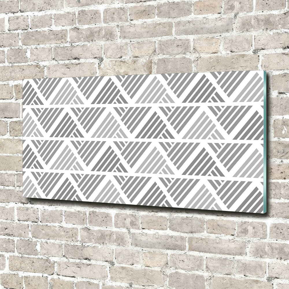 Glass wall art Geometric background