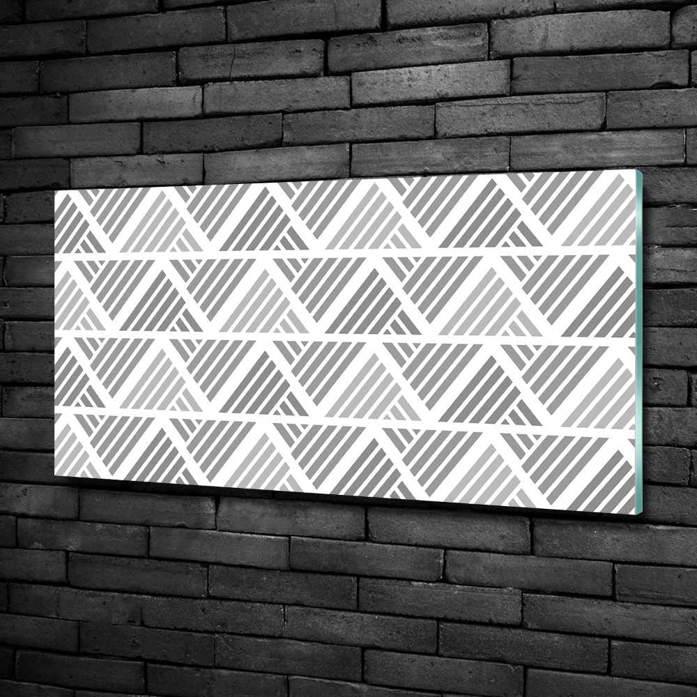 Glass wall art Geometric background