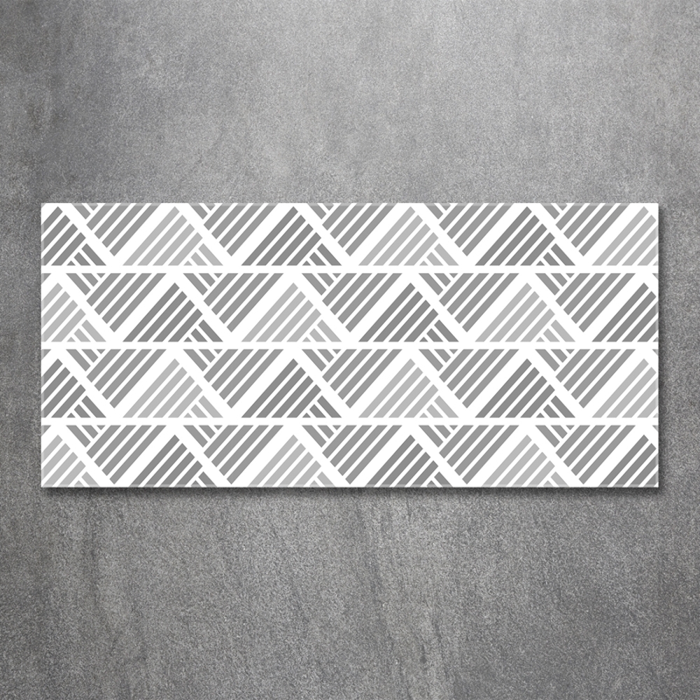 Glass wall art Geometric background