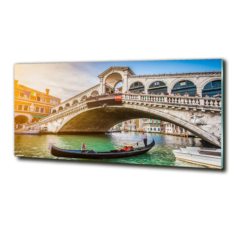 Printed glass wall art Venice italy