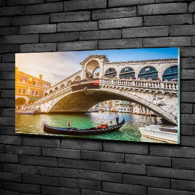 Printed glass wall art Venice italy