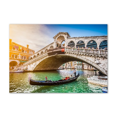 Printed glass wall art Venice italy