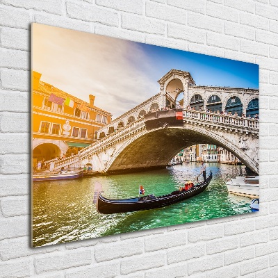 Printed glass wall art Venice italy