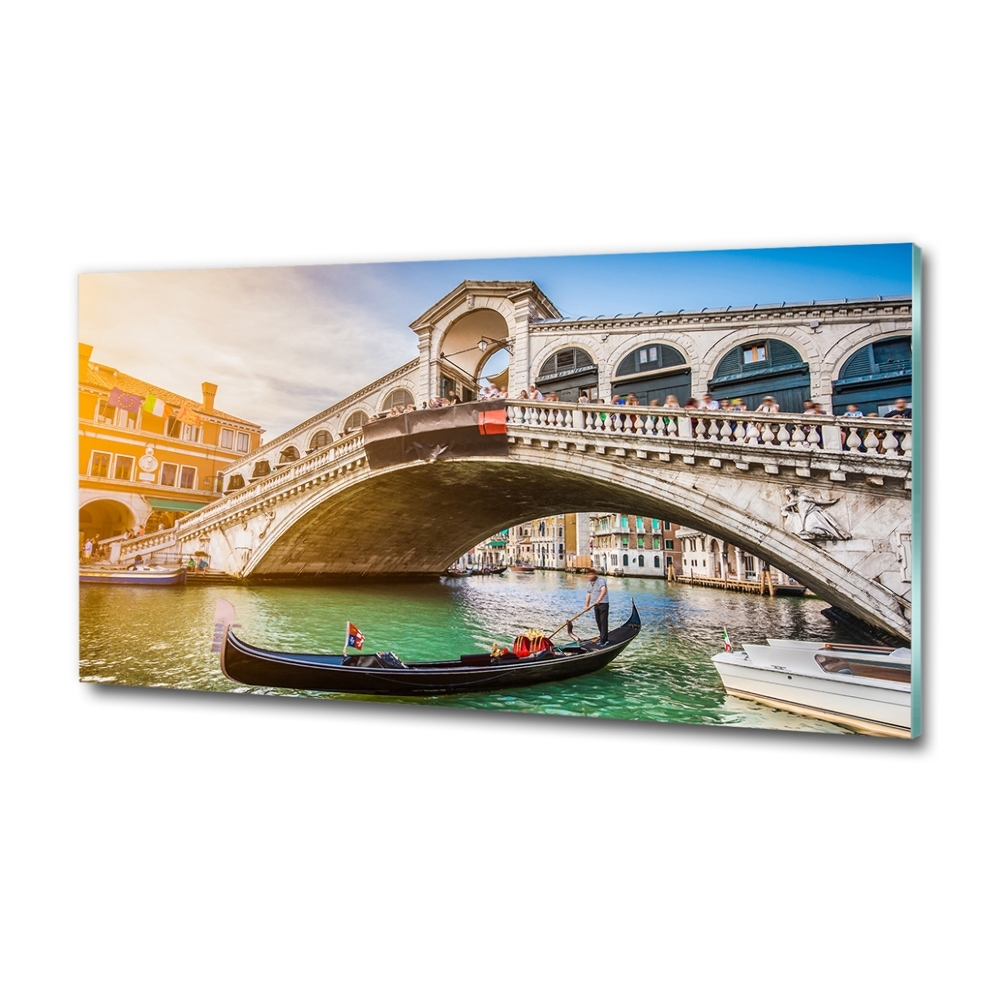 Printed glass wall art Venice italy