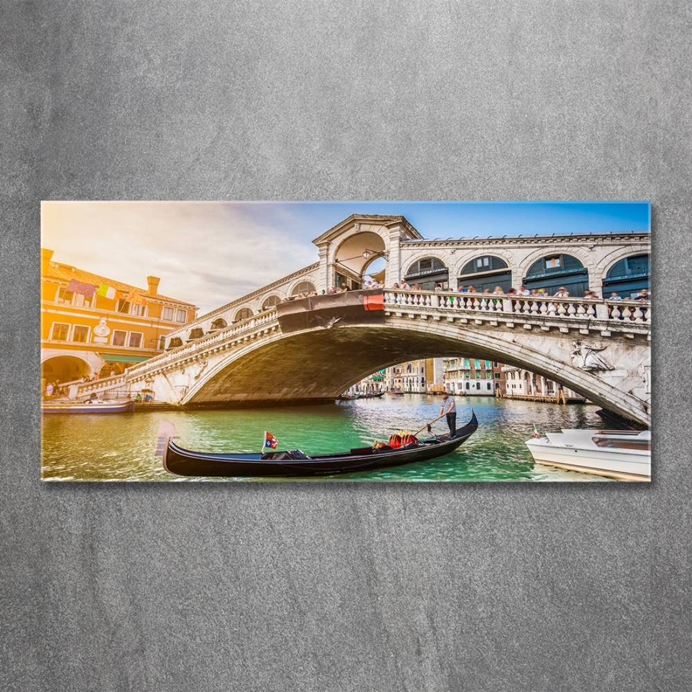 Printed glass wall art Venice italy