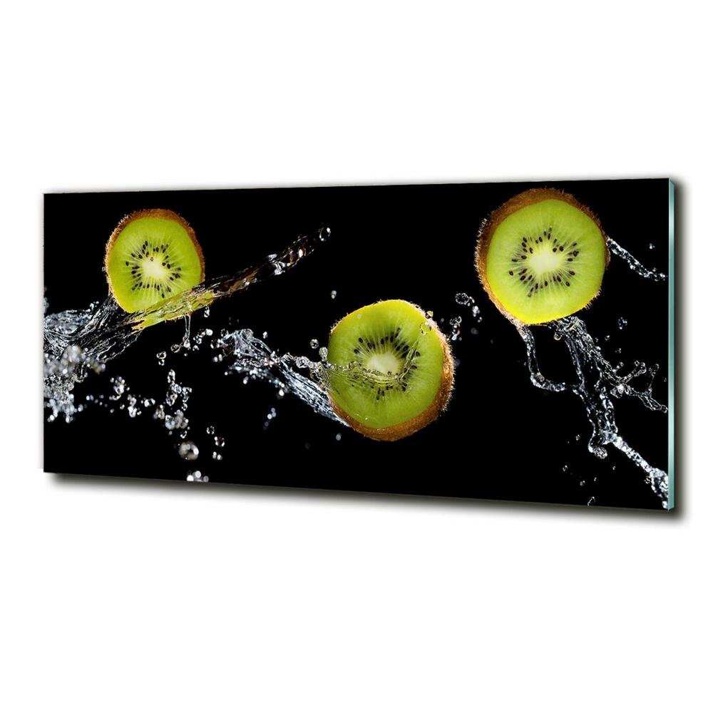 Glass art print Kiwi and water