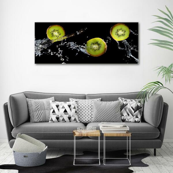 Glass art print Kiwi and water