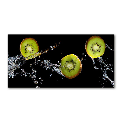 Glass art print Kiwi and water