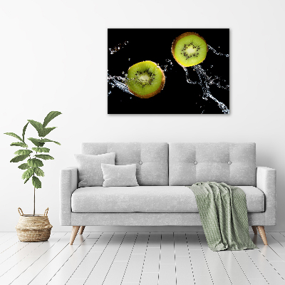 Glass art print Kiwi and water