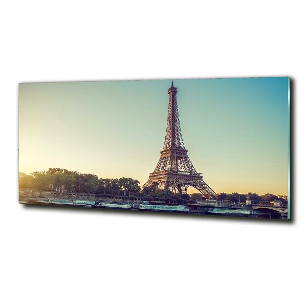 Glass wall art large Eiffel paris tower