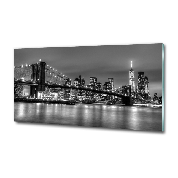 Glass picture print Brooklyn bridge