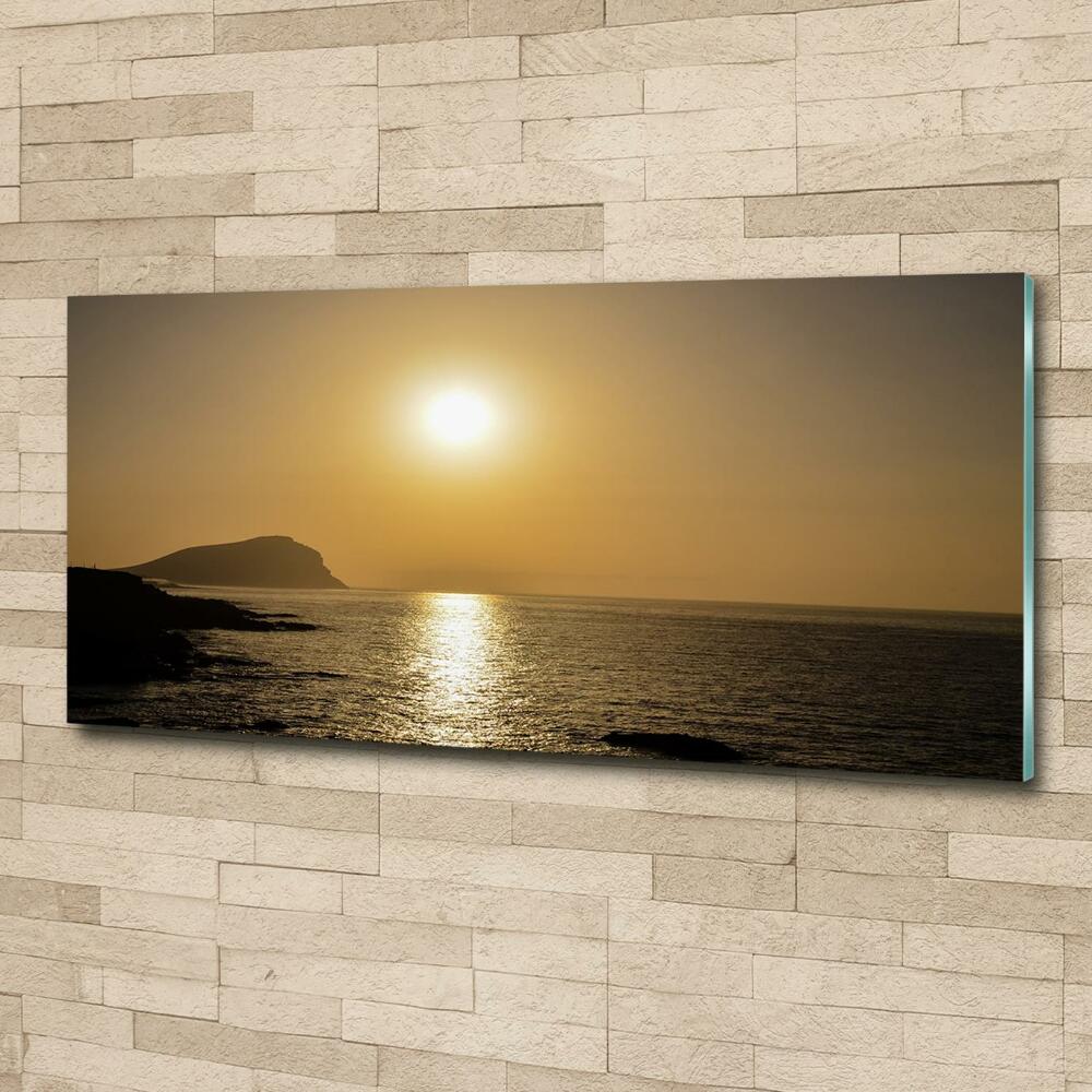 Photo printed on glass Sunset sea