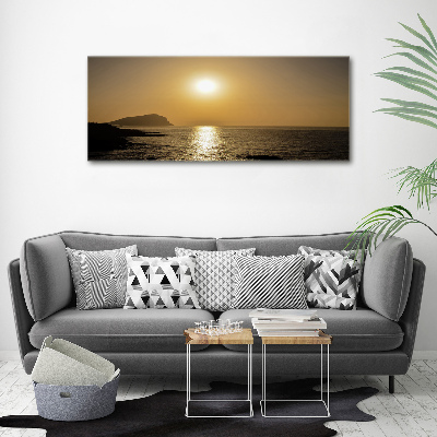 Photo printed on glass Sunset sea