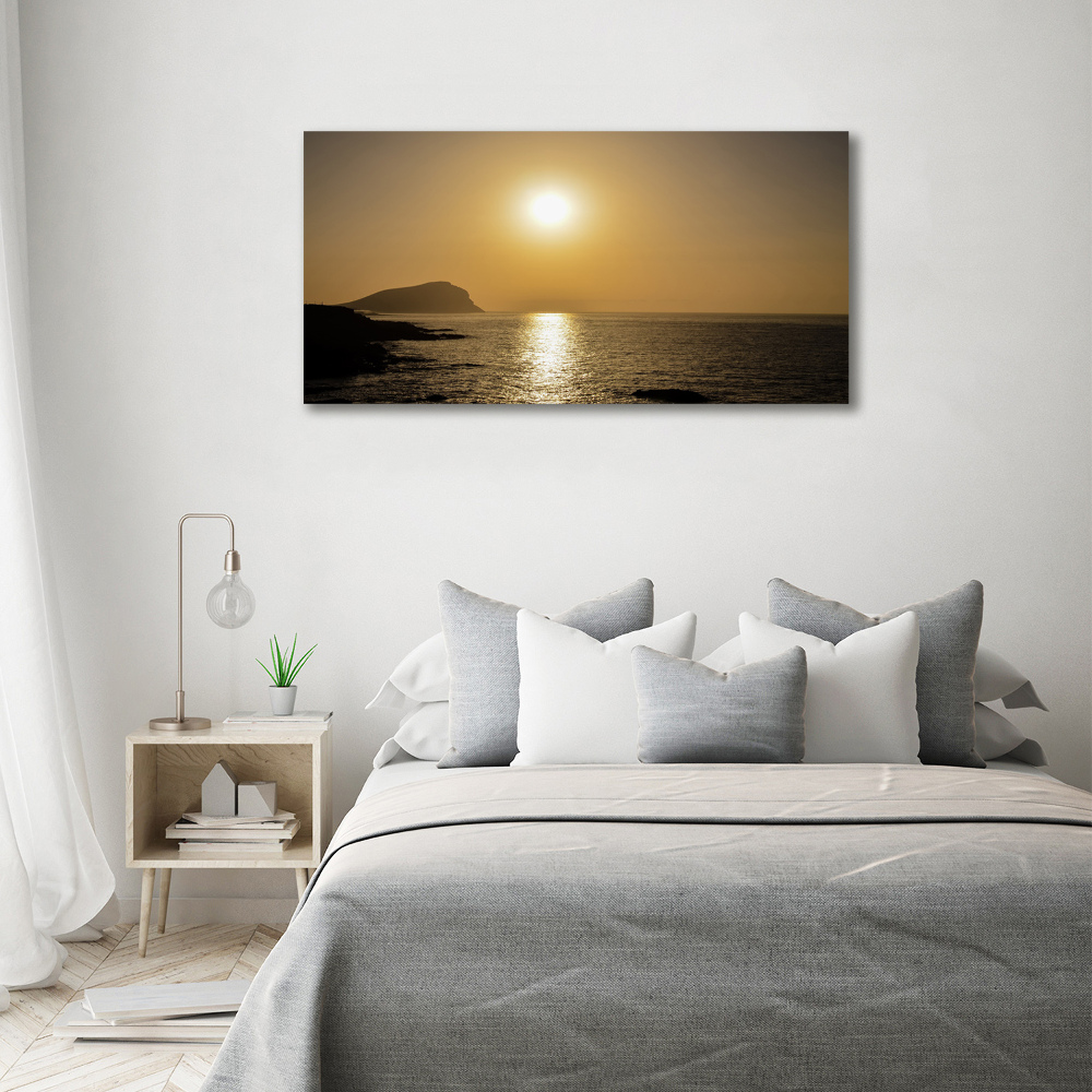 Photo printed on glass Sunset sea