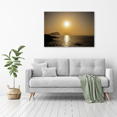 Photo printed on glass Sunset sea