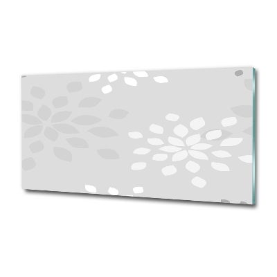 Photo printed on glass Floral pattern