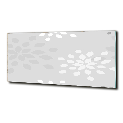 Photo printed on glass Floral pattern