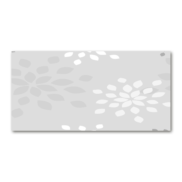 Photo printed on glass Floral pattern