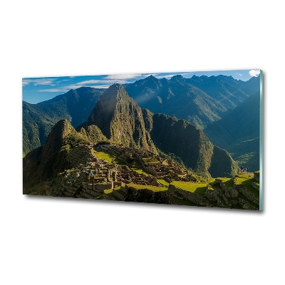 Photo printed on glass Machu picchu ruins